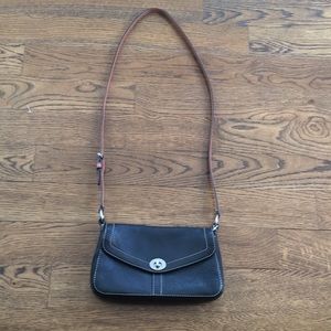 Coach black and brown crossbody